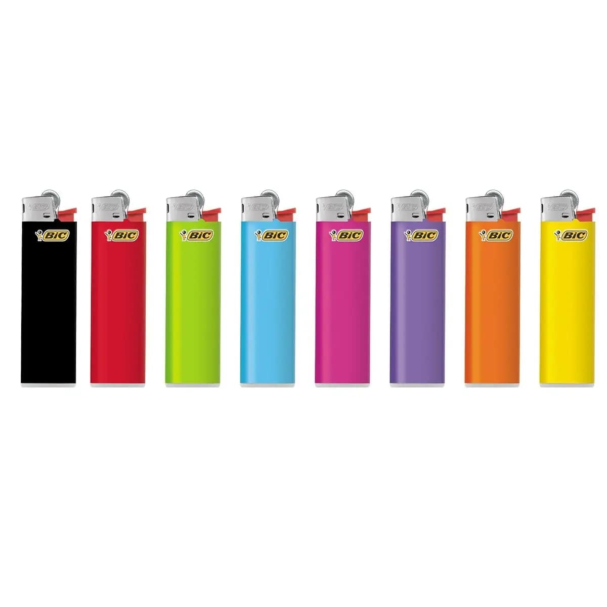 Accendini Midi BIC J23 Slim confezione da 50 pezzi in formato sottile usa e getta