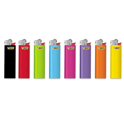 Accendini Midi BIC J23 Slim confezione da 50 pezzi in formato sottile usa e getta