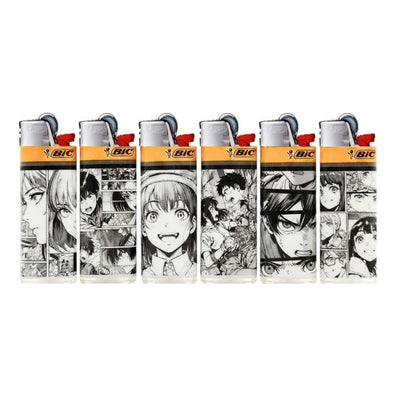 Accendini Mini BIC J25 Manga 50pz edizione speciale con grafiche manga giapponesi