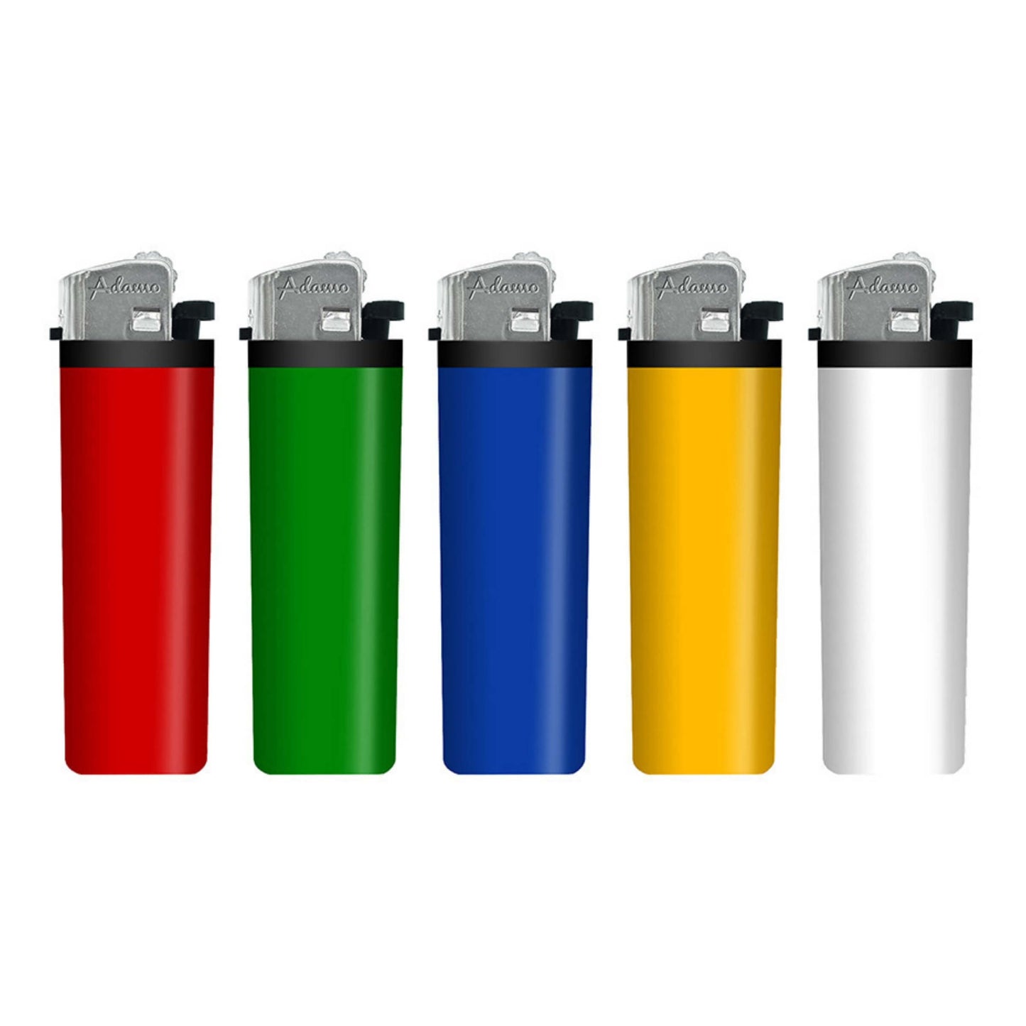 Accendini Adamo Classic Solido confezione da 50 pezzi in cinque colori assortiti