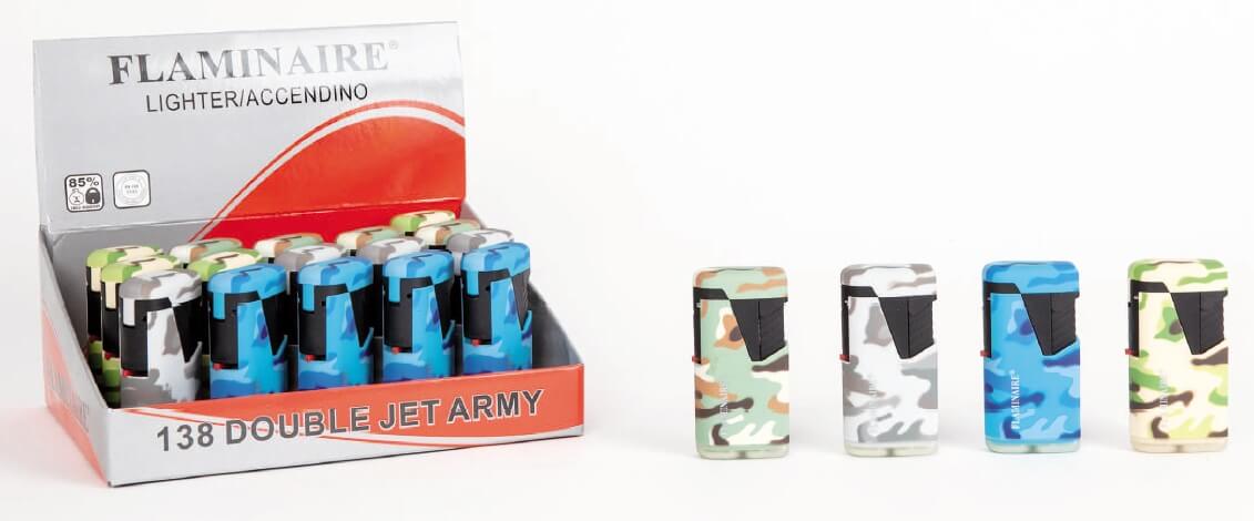 ACCENDINI FLAMINAIRE 138 ARMY DOUBLE JET  C.R. (20PZ)