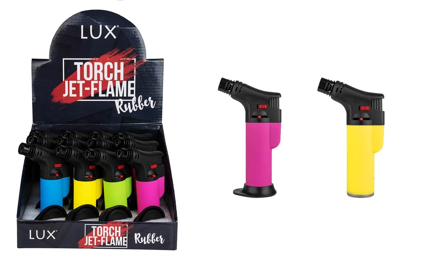Lux Torch Jet Flame Rubber Ricaricabile (12PZ) 71249