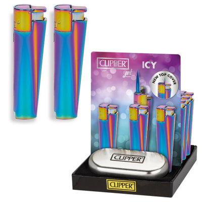 ACCENDINO CLIPPER LARGE METAL ICY JET RF