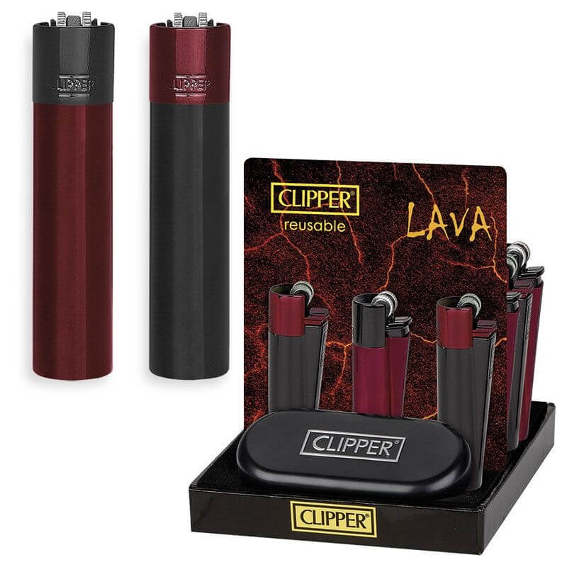 ACCENDINI CLIPPER LARGE PIETRINA METAL LAVA