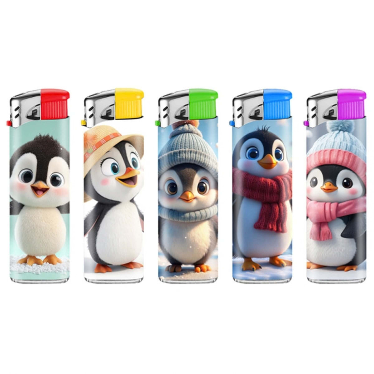 Lux Accendini Piezo Ricaricabili Pinguin (50PZ) 8091