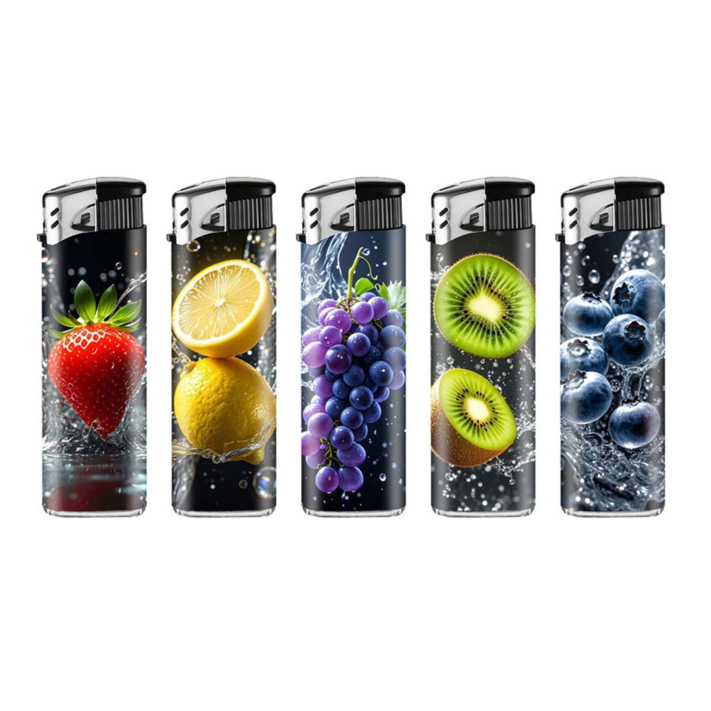 Lux Accendini Piezo Ricaricabili Fruits (50PZ) 8063