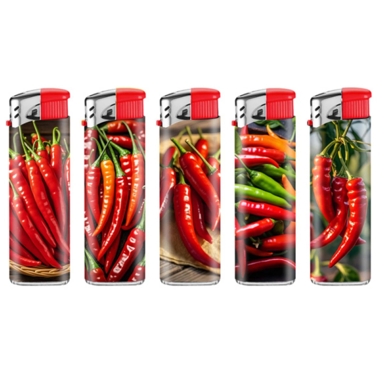 Lux Accendini Piezo Ricaricabili Chilli (50PZ) 8076
