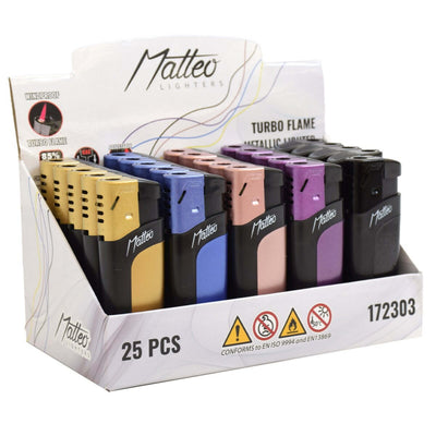 ACCENDINI MATTEO PREMIUM TURBO METAL ELEGANT (25PZ) 172303