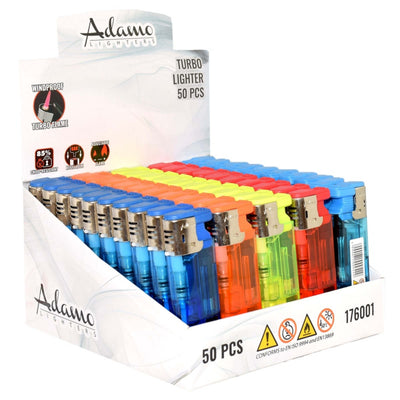 ACCENDINI ADAMO TURBO COLORATI TRASPARENTI (50PZ) 176001