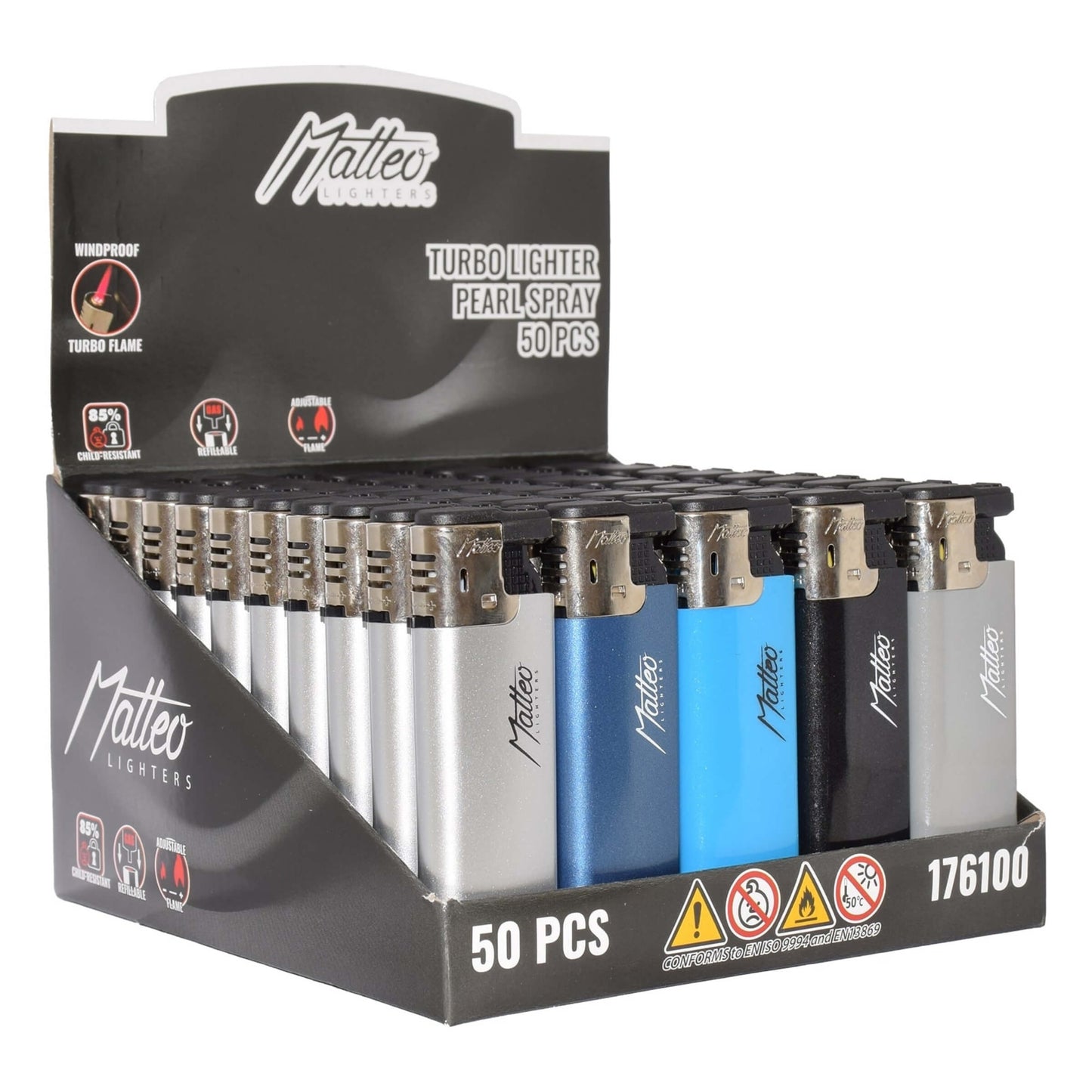 ACCENDINI MATTEO TURBO PEARL SPRAY (50PZ) 176100
