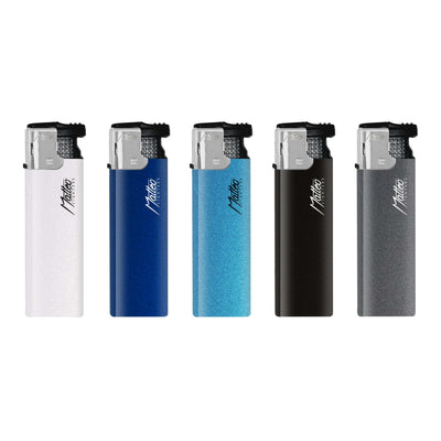 Accendini Matteo Turbo Pearl Spray 50pz con finitura perlata lucente e fiamma antivento
