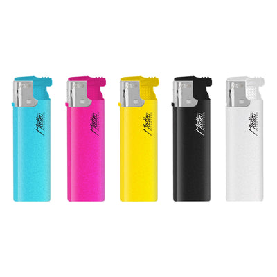 Accendini Matteo Turbo Pearl Spray Vivace 50pz con colori metallizzati brillanti e finitura perlescente