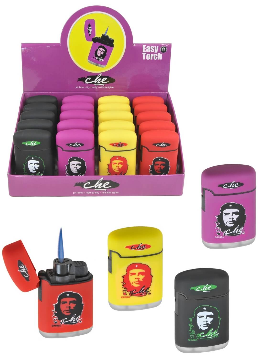 ACCENDINI EASY TORCH CHE GUEVARA C.R. (20PZ)  VO1912