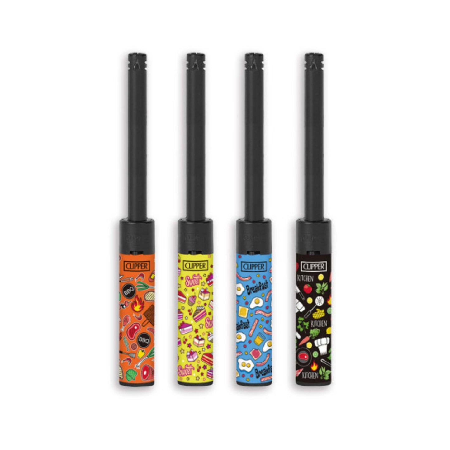 Accendigas Clipper Tube Kitchen BW confezione da 12 pezzi design bianco e nero