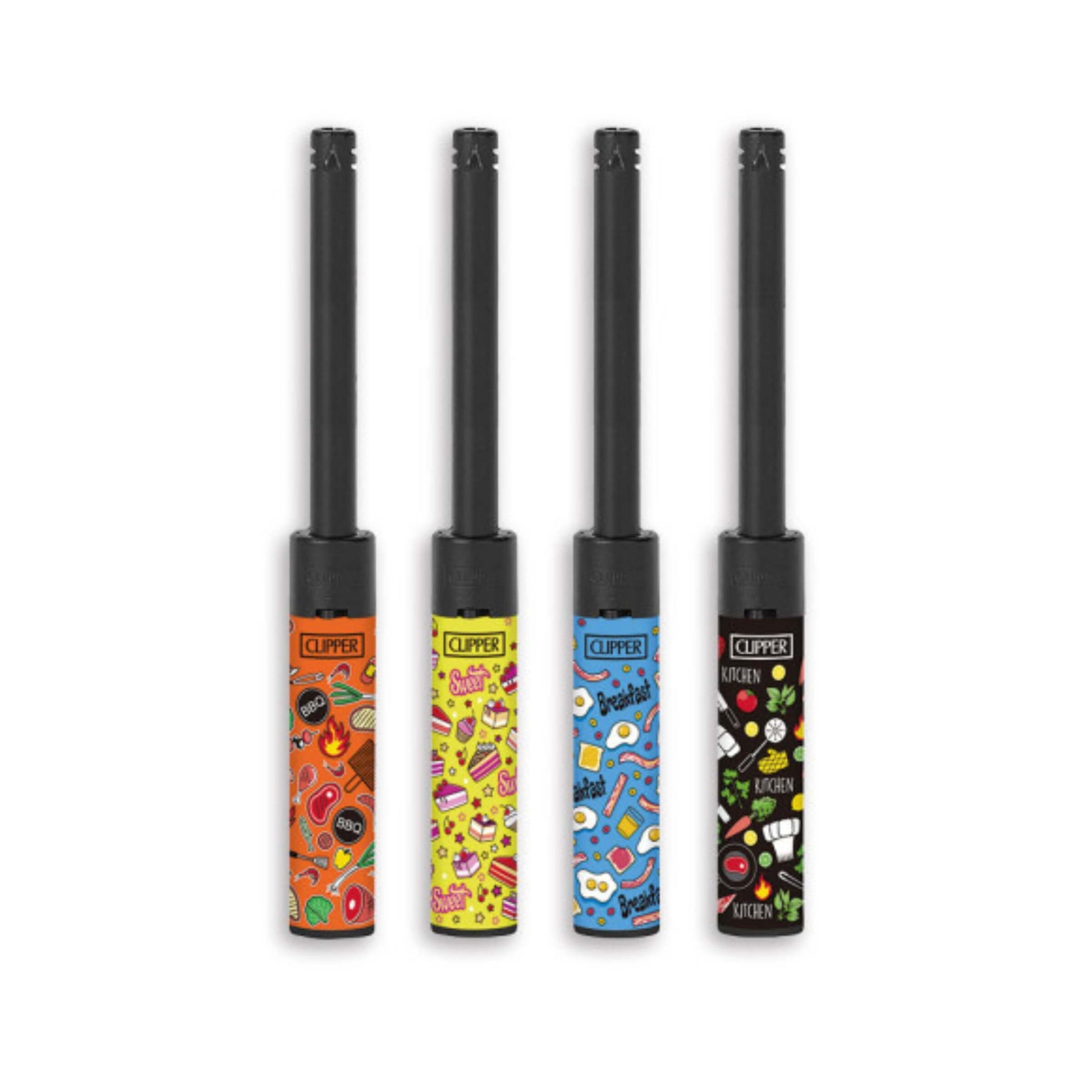Accendigas Clipper Tube Kitchen BW confezione da 12 pezzi design bianco e nero