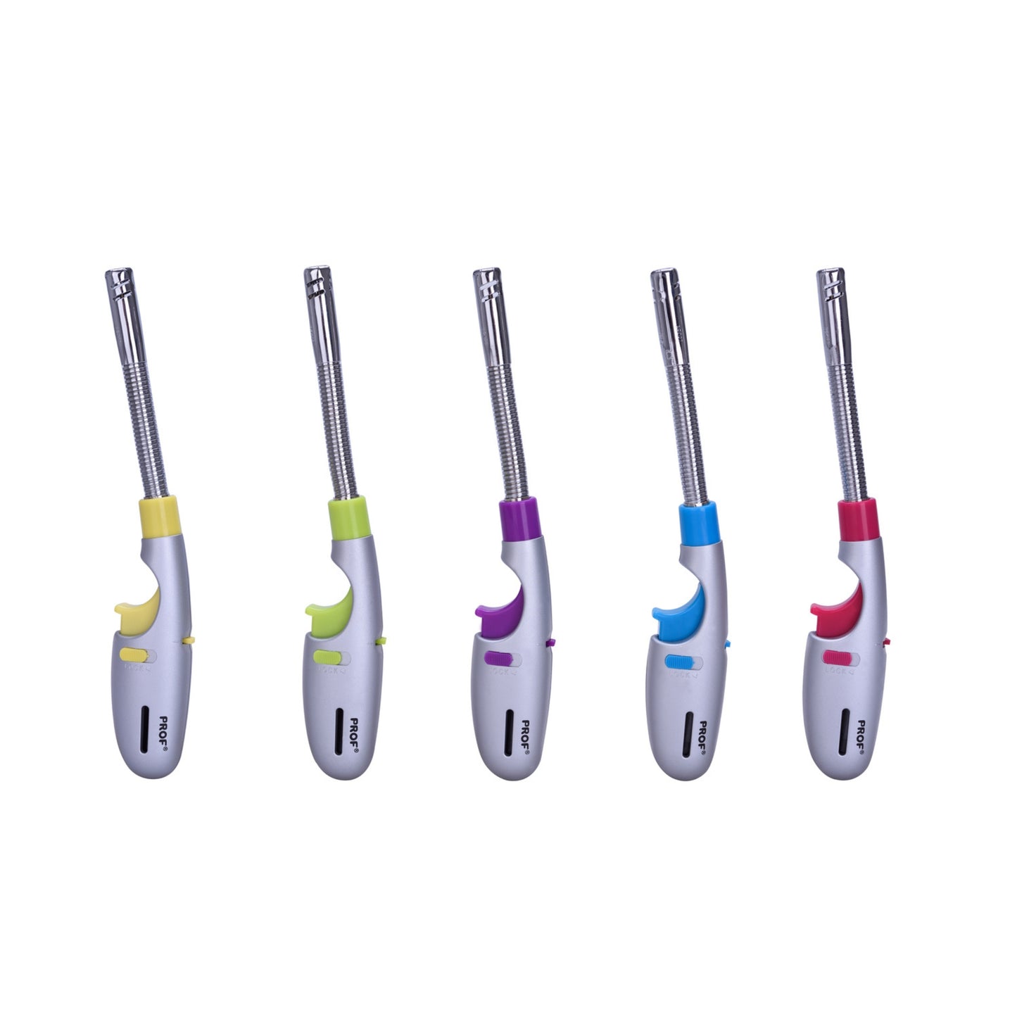 ACCENDIGAS PROF MINI SHARK FLEX SILVER-COLOR PIEZO RICARICABILE IN BLISTER - 40411442
