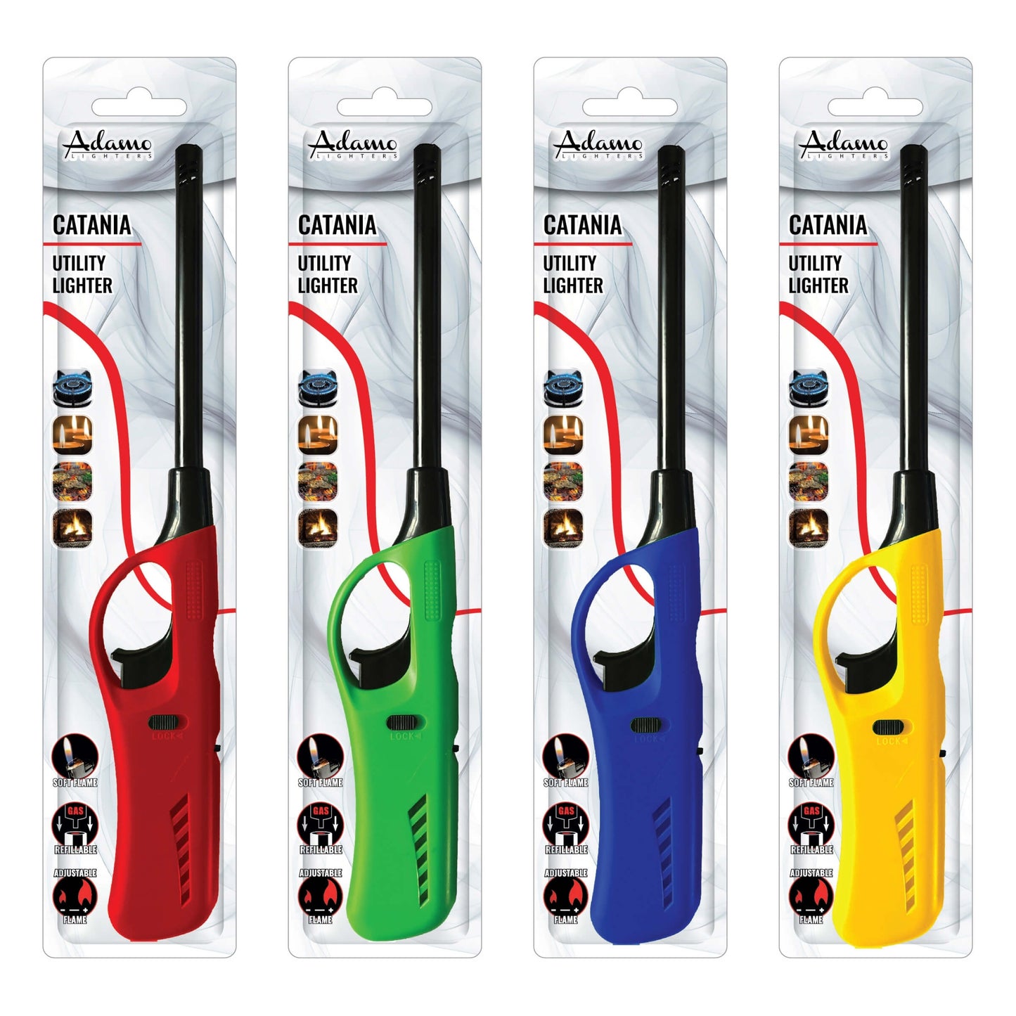 ACCENDIGAS PIEZO RICARICABILE ADAMO CATANIA IN BLISTER - 343000