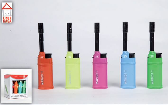 ACCENDIGAS PIEZO RICARICABILI FLAMINAIRE MARGOT TURBO (25PZ)