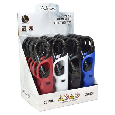 ACCENDIGAS ADAMO FLEX PIEZO RICARICABILE FERRARA (20PZ) 338006