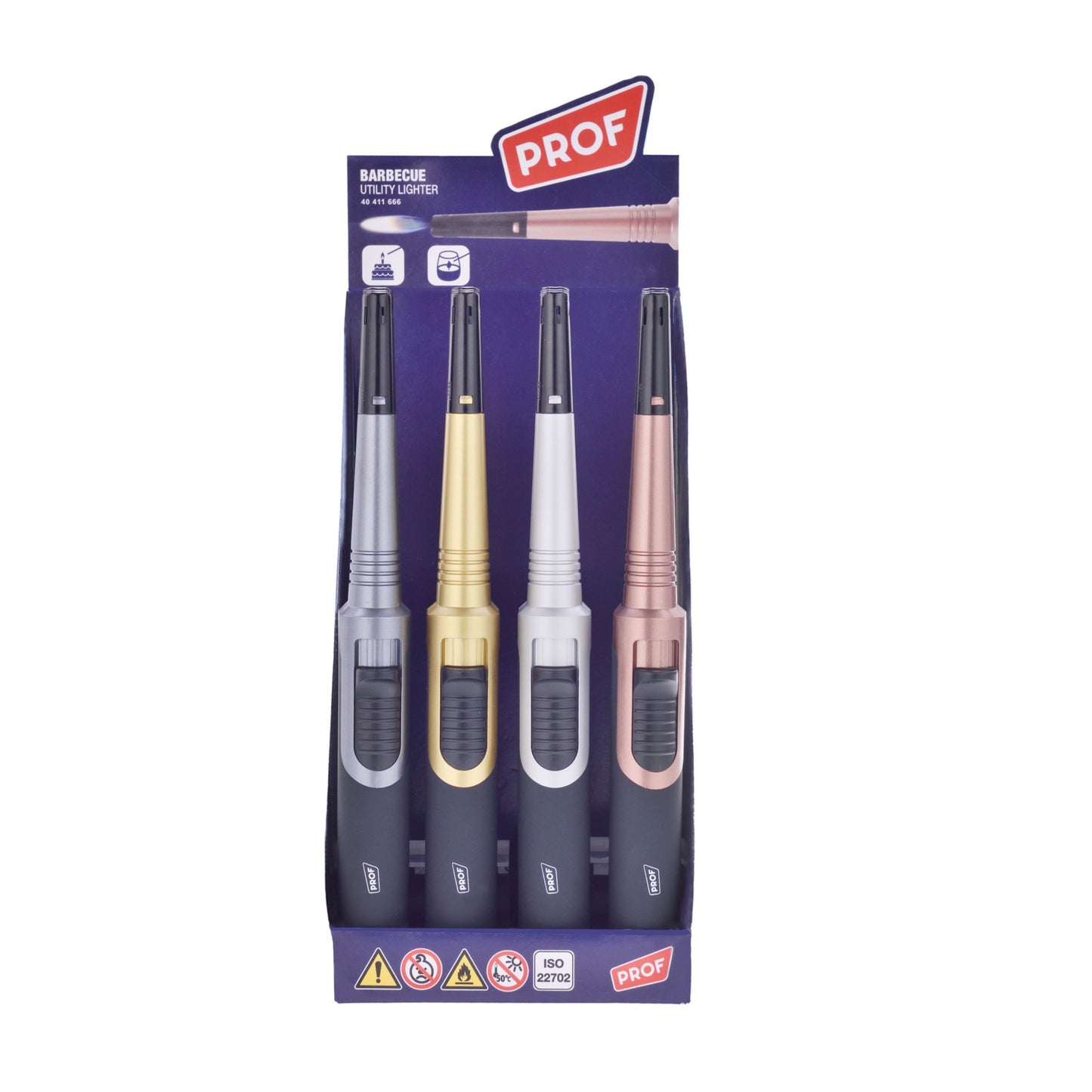 ACCENDIGAS PIEZO RICARICABILI PROF PIKE GAS TORCH (12PZ) 40411666