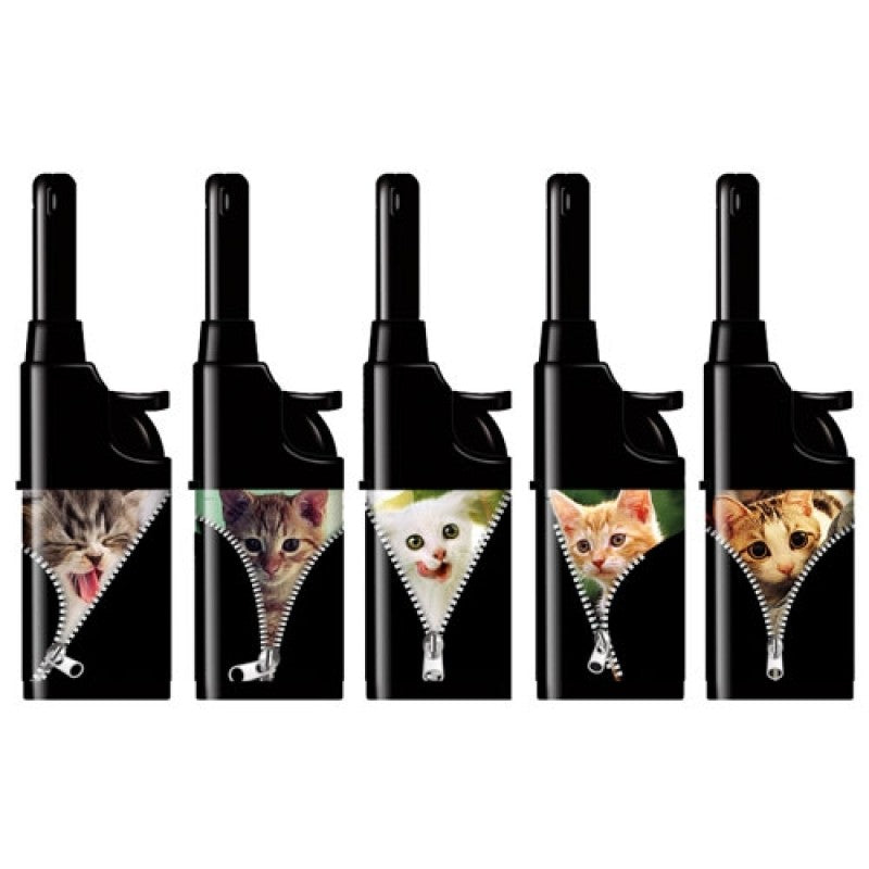 ACCENDIGAS CORTI PIEZO RICARICABILI LUX CATS  (25PZ)   6929