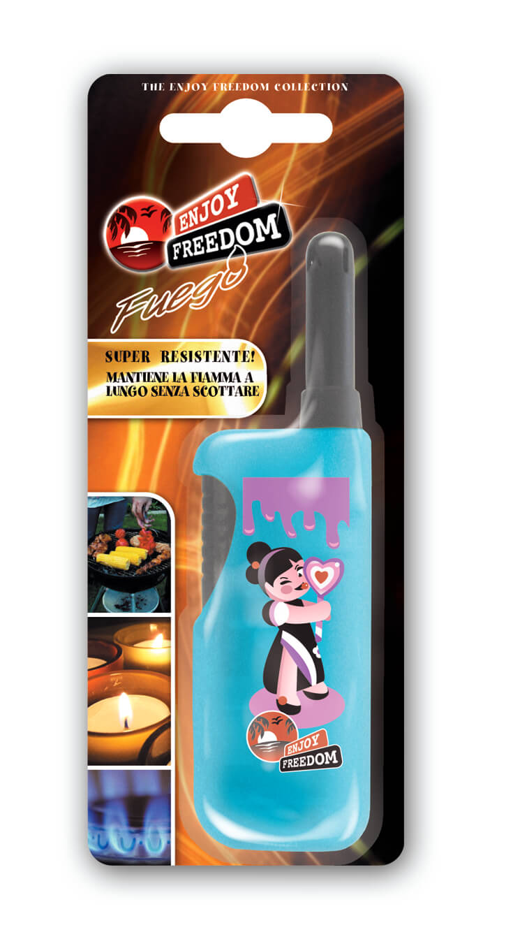 ACCENDIGAS CORTI PIEZO RICARICABILI ENJOY 'FUEGO'