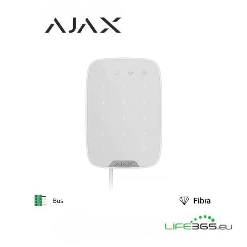 Ajax Superior Keypad Fibra white - Tastiera per interni cablata Bianca