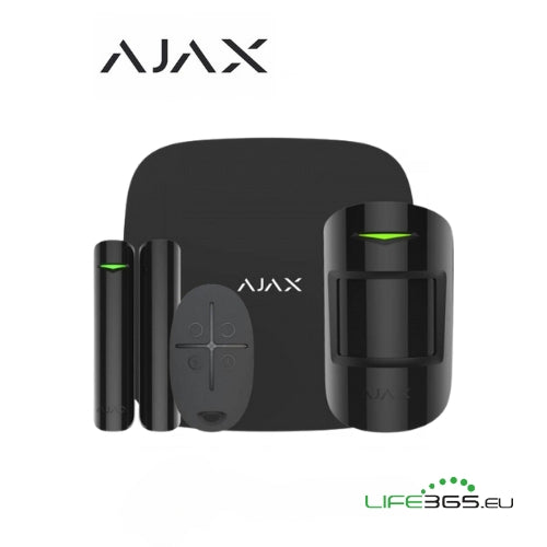 Ajax Kit di base 4G (StarterKit 4G) nero + SIM AJAX DA ATTIVARE INCLUSA