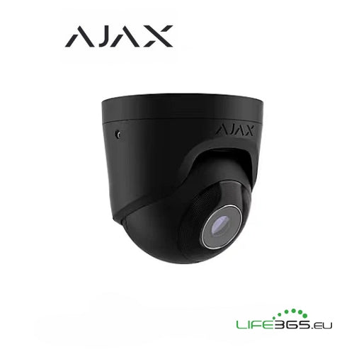 Ajax Telecamera Dome IP PoE (TurretCam) (5 Mp/2.8 mm) nero