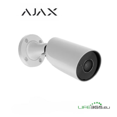 Ajax Telecamera Bullet IP PoE (BulletCam) (8 Mp/2.8 mm) Bianco
