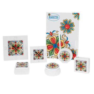 Bagutta Maiolica Rossa Display Cofanetti Profumatori e Orologi 6 pezzi