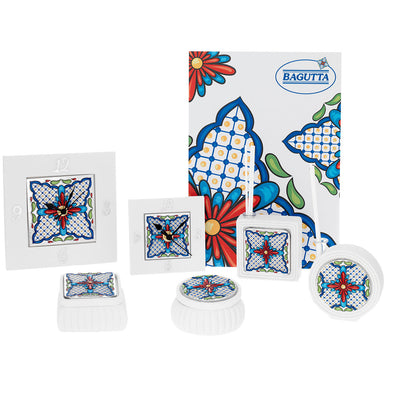 Bagutta Maiolica Blu Display Cofanetti Profumatori e Orologi 6 pezzi