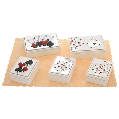 Bagutta Scatole con Mazzi di Carte e Decori Assortiti 8 pezzi