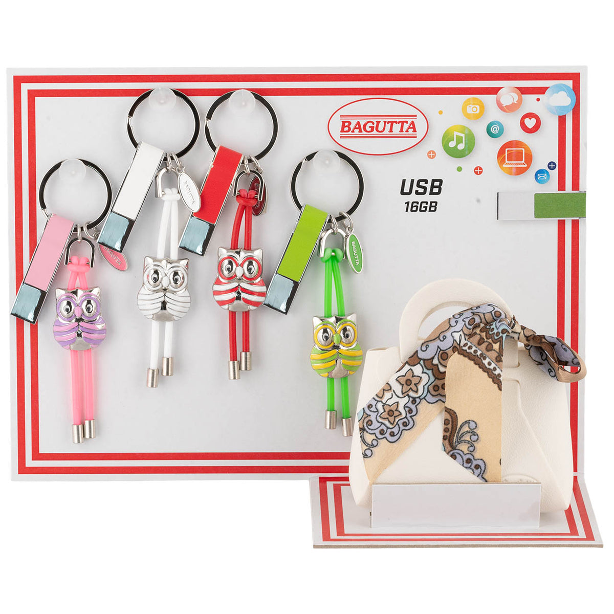 EXPOKIT 1x4 PORTACHIAVI CON USB