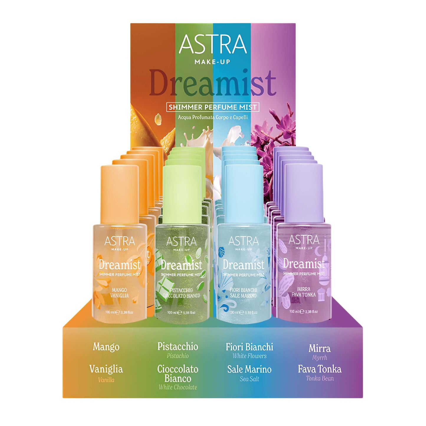 Astra Espositore da Banco Dreamist Shimmer Perfume Mist 100 ml (24PZ)