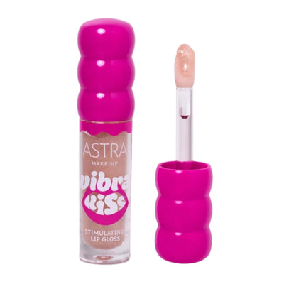 Astra Make-Up Vibrakiss Lip Gloss Vibrante Ultra-Luminoso 02 Good Vibez Nude Pesca 4 ml