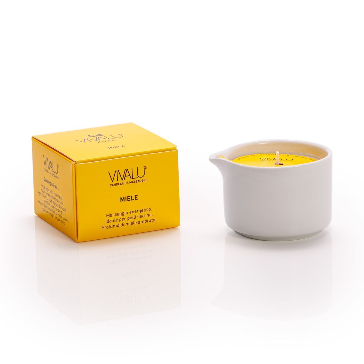 Vivalu Tribe E Candela da Massaggio Miele 100 ml