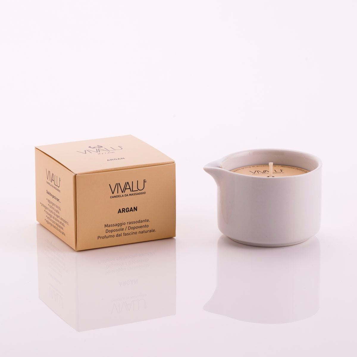 Vivalu Tribe E Candela da Massaggio Argan Rassodante 100 ml