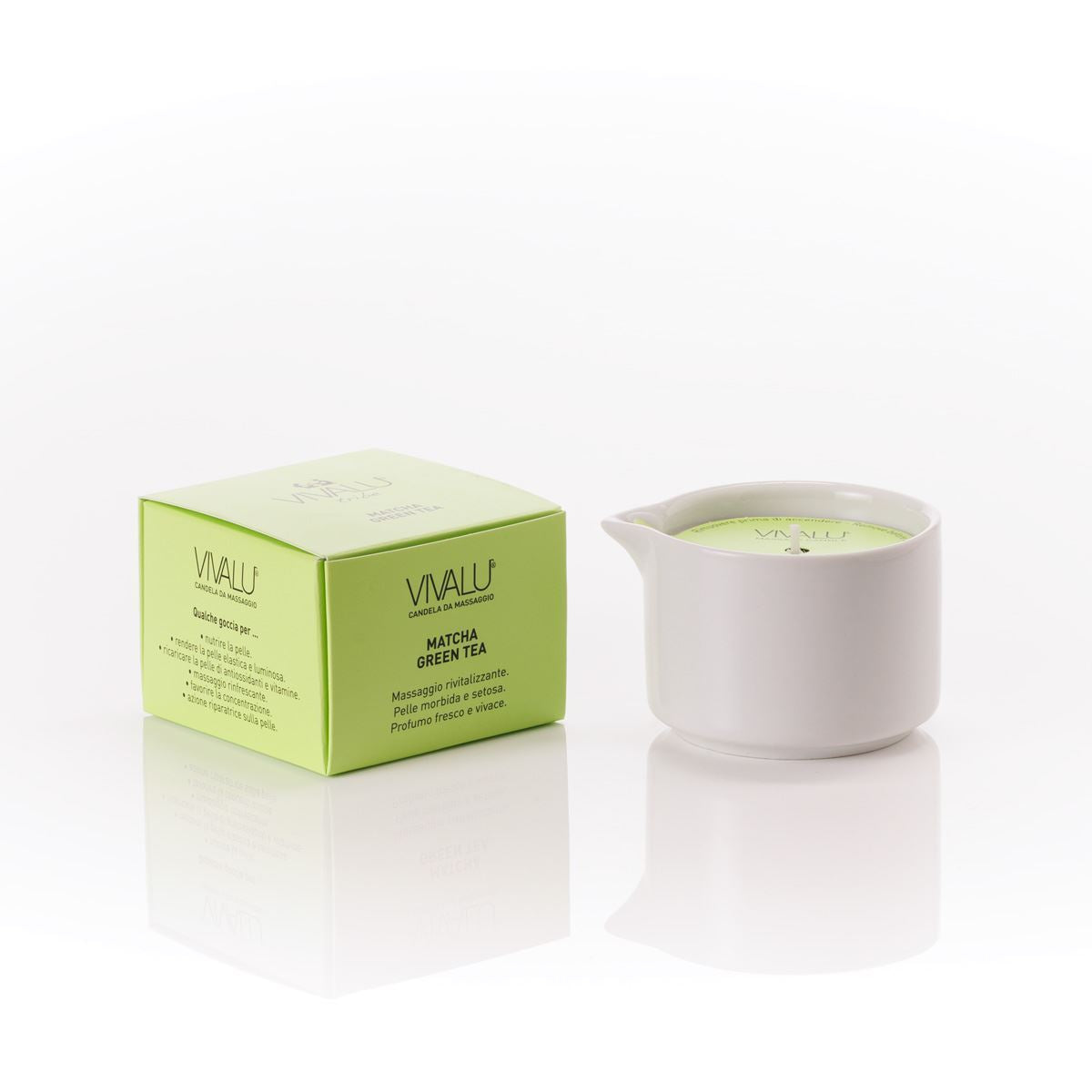 Vivalu Tribe E Candela da Massaggio Matcha Green Tea 100 ml
