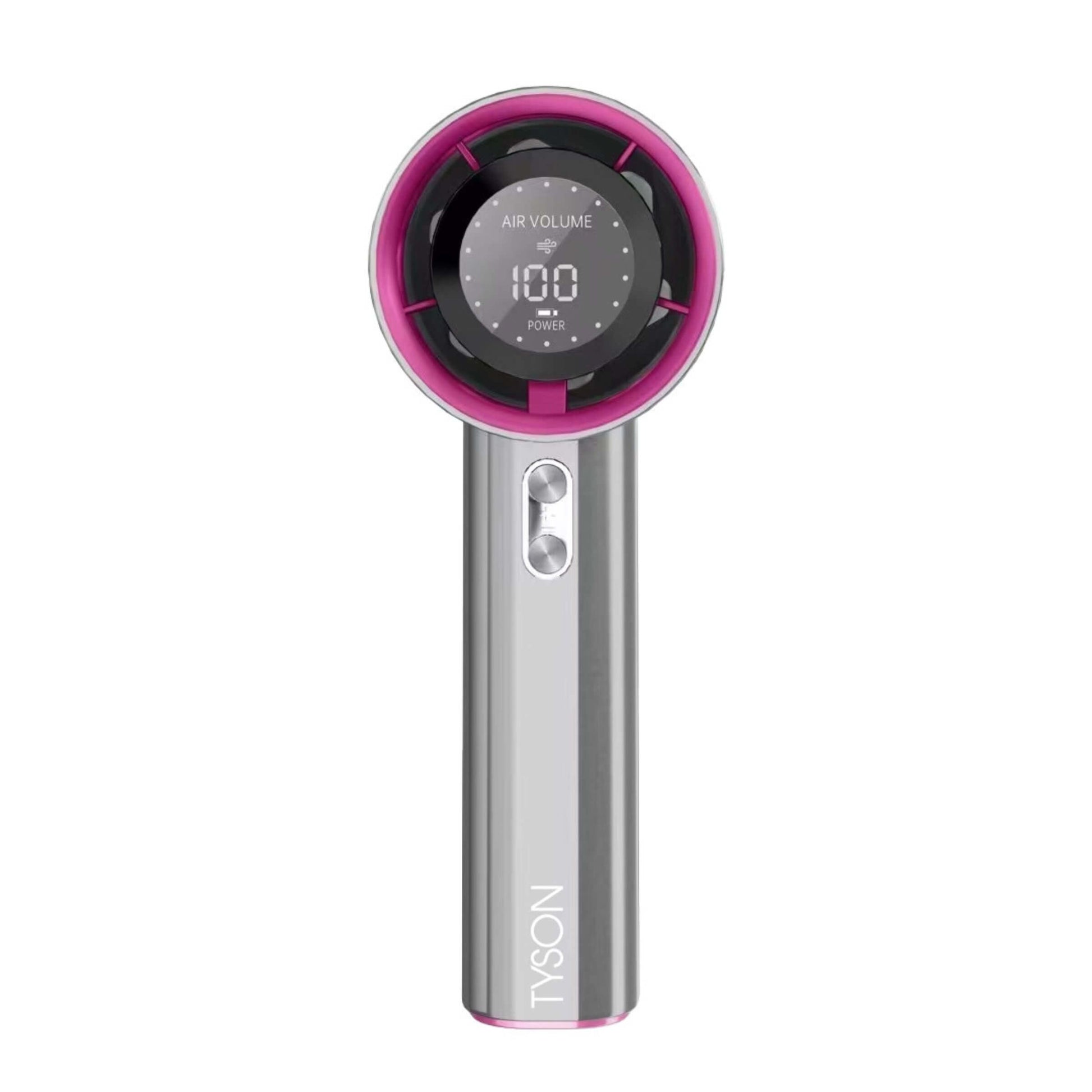ventilatore portatile CFG Tyson vista frontale con display LED