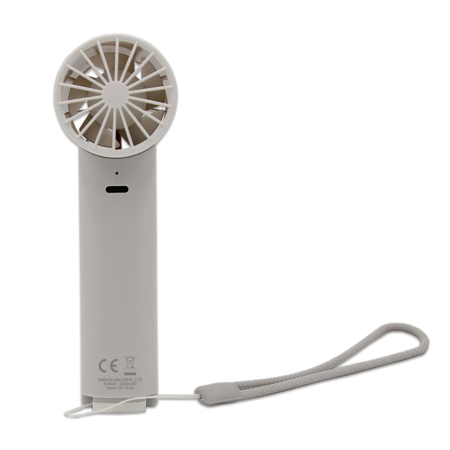 CFG Air Studio Mini ventilatore portatile vista posteriore con laccio