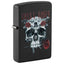 Zippo Guns N' Roses Flower Skull Accendino Antivento Black Matte