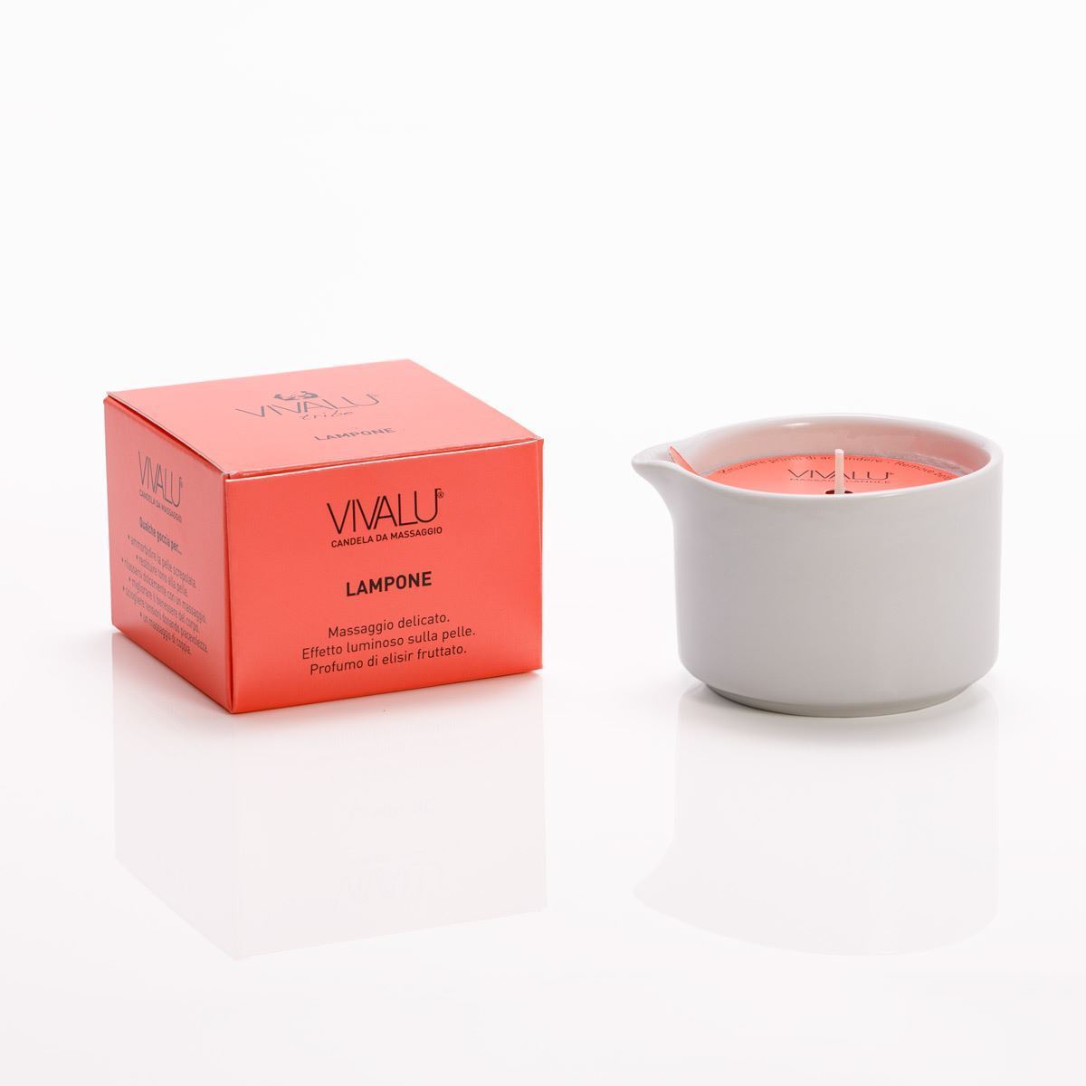 Vivalu Tribe E Candela da Massaggio Lampone 100 ml