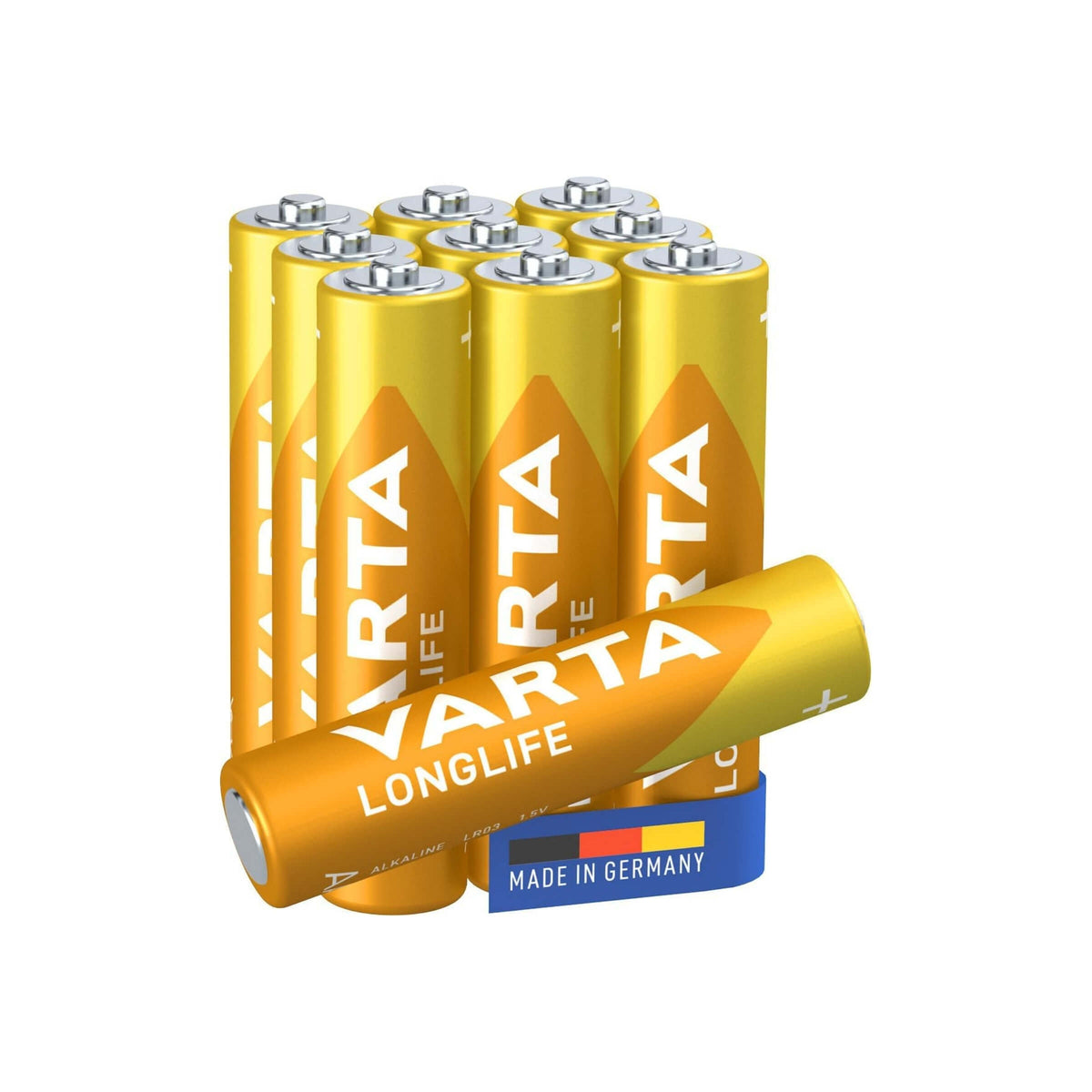 Varta Longlife Pile Alcaline AAA LR03 Ministilo 1,5 V Blister 10 Pezzi