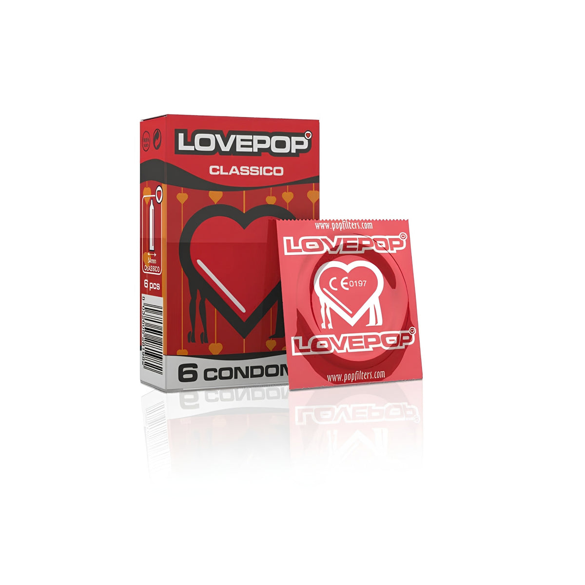 LovePoP Classico 6 Profilattici in Astuccio per Distributori Automatici (24PZ)
