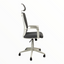 Powerlan Ares Sedia da Ufficio Ergonomica in Rete con Poggiatesta e Supporto Lombare