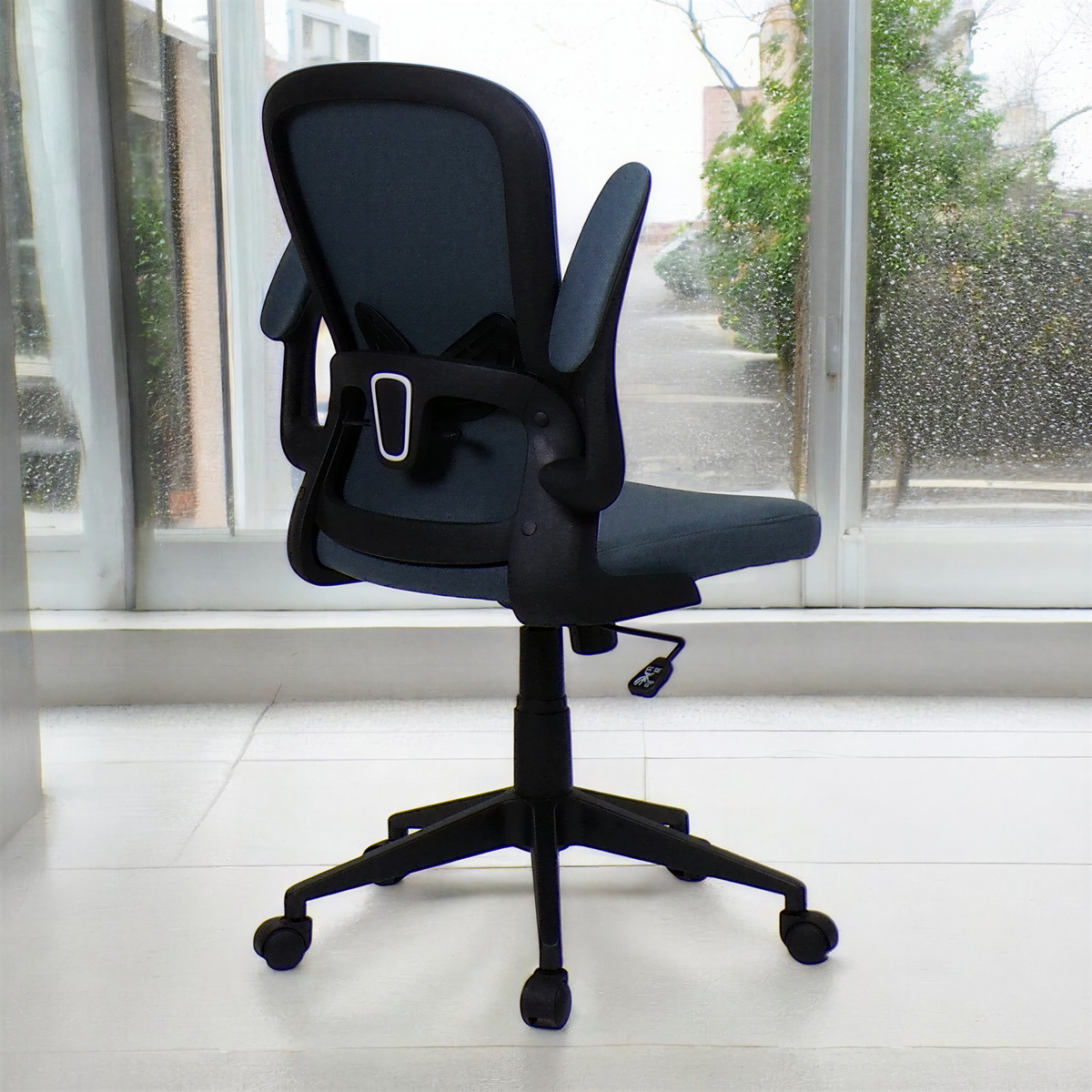 Powerlan Arizona Sedia da Ufficio Ergonomica in Rete con Braccioli Ribaltabili