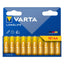 Varta Longlife Pile Alcaline AA LR6 Stilo 1,5 V Blister 10 Pezzi
