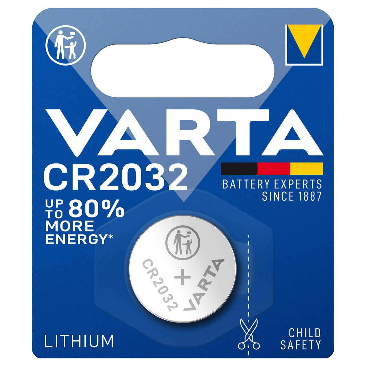 Varta Pila a Bottone al Litio CR2032 3V 1 Pezzo