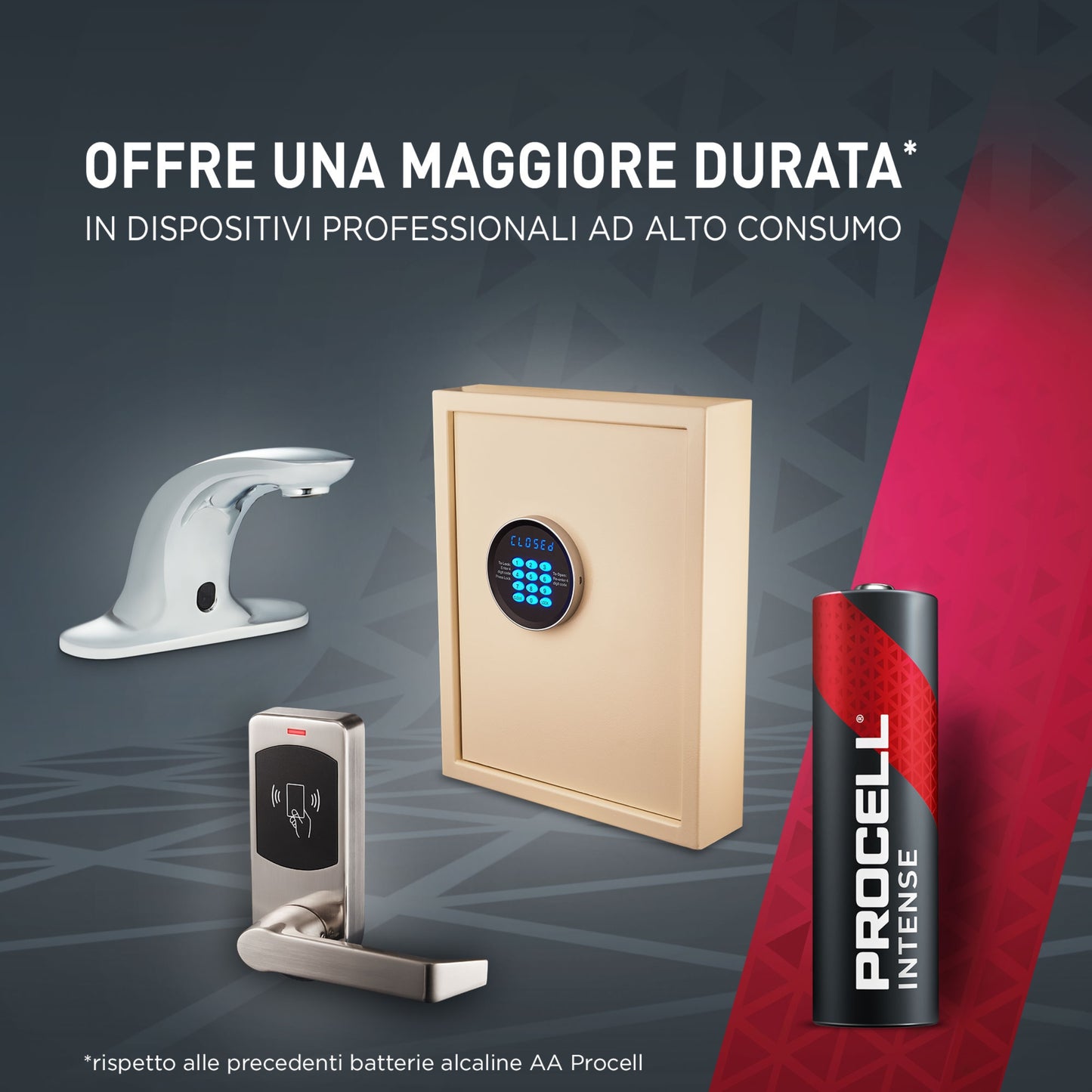 DURACELL STILO PROCELL INTENSE - AA confezione da 10 batterie